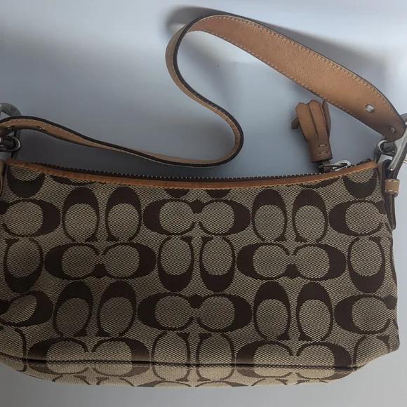Coach Brown Signature Shoulder Bag - Picture 2 of 5